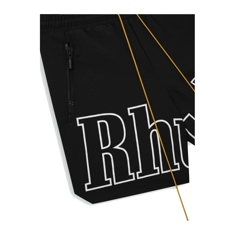 Rhude Rh Logo Shorts Black / White