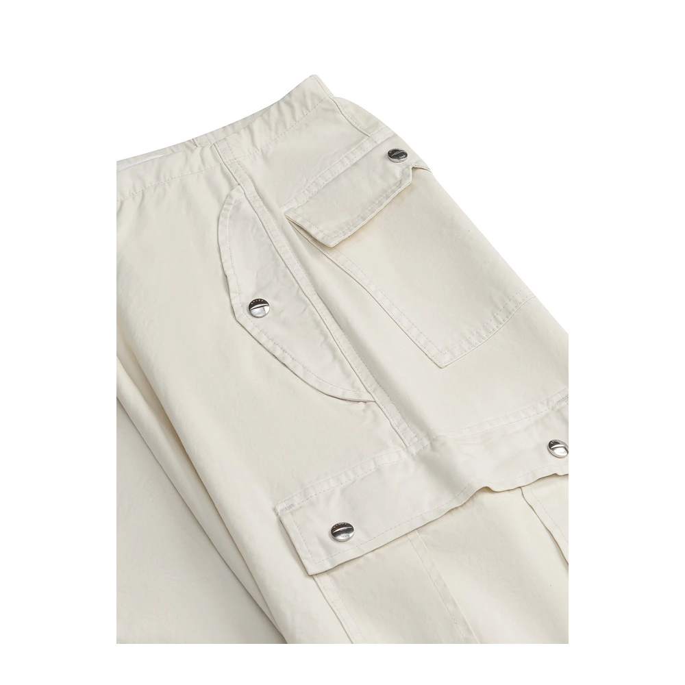 Rhude Washed Parachute Pant Off White