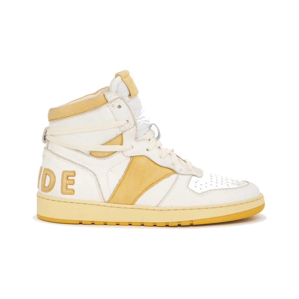 Rhude Rhecess-Hi (Womens) White / Mustard