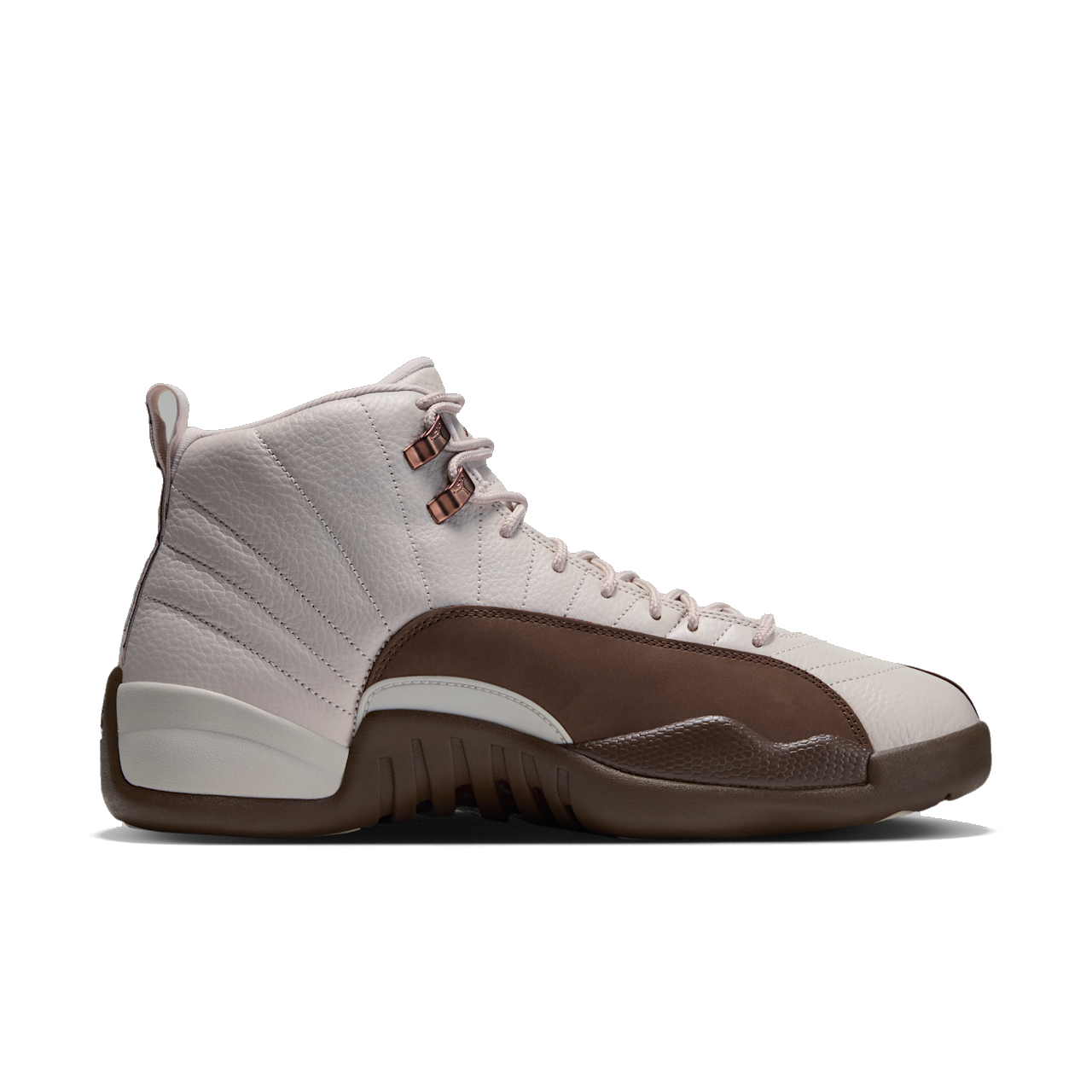 Jordan 12 Retro Fireside, right-facing side view on white