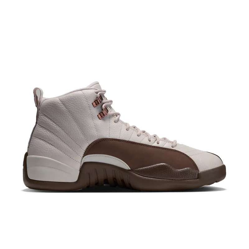 Jordan 12 Retro Fireside, right-facing side view on white