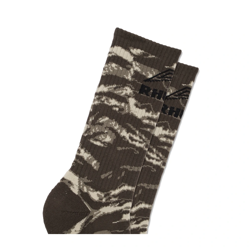 Rhude Tiger Camo Footy Sock Camo