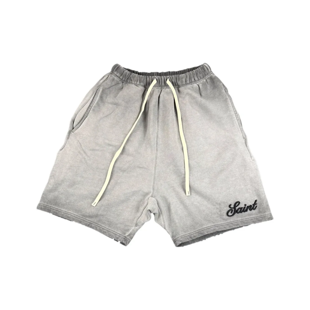Saint Washed Grey Shorts