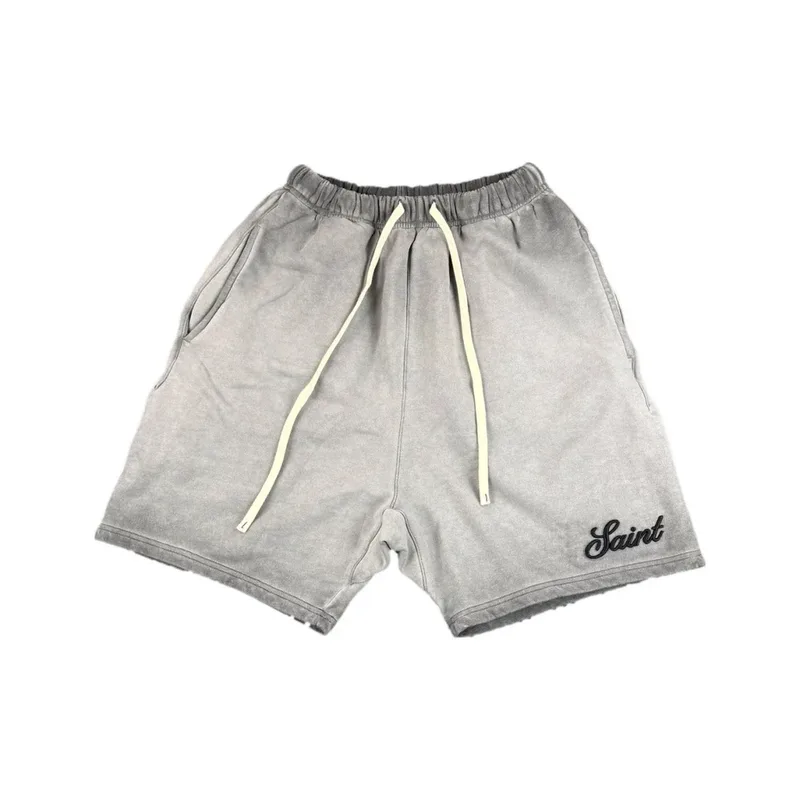 Saint Washed Grey Shorts