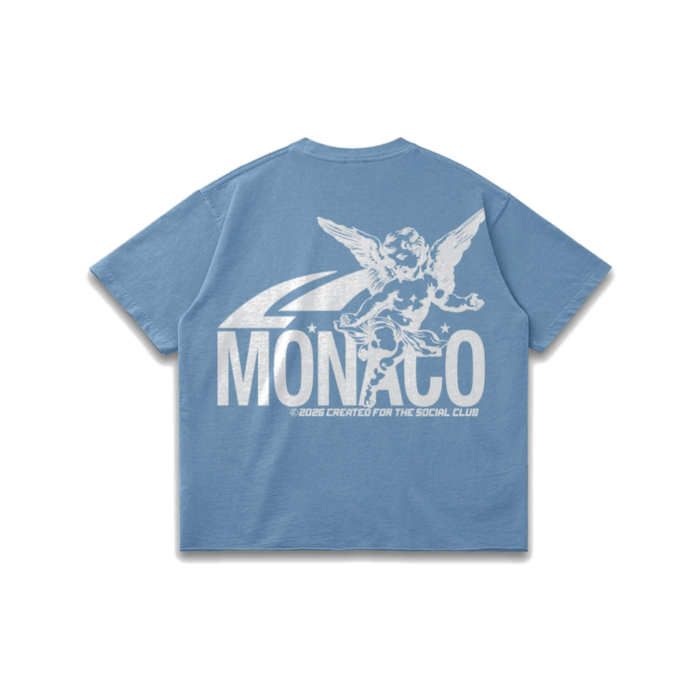 Monaco Social Club The Saint Tee Slate blue