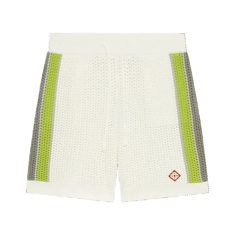 Casablanca Stripe Crochet Shorts