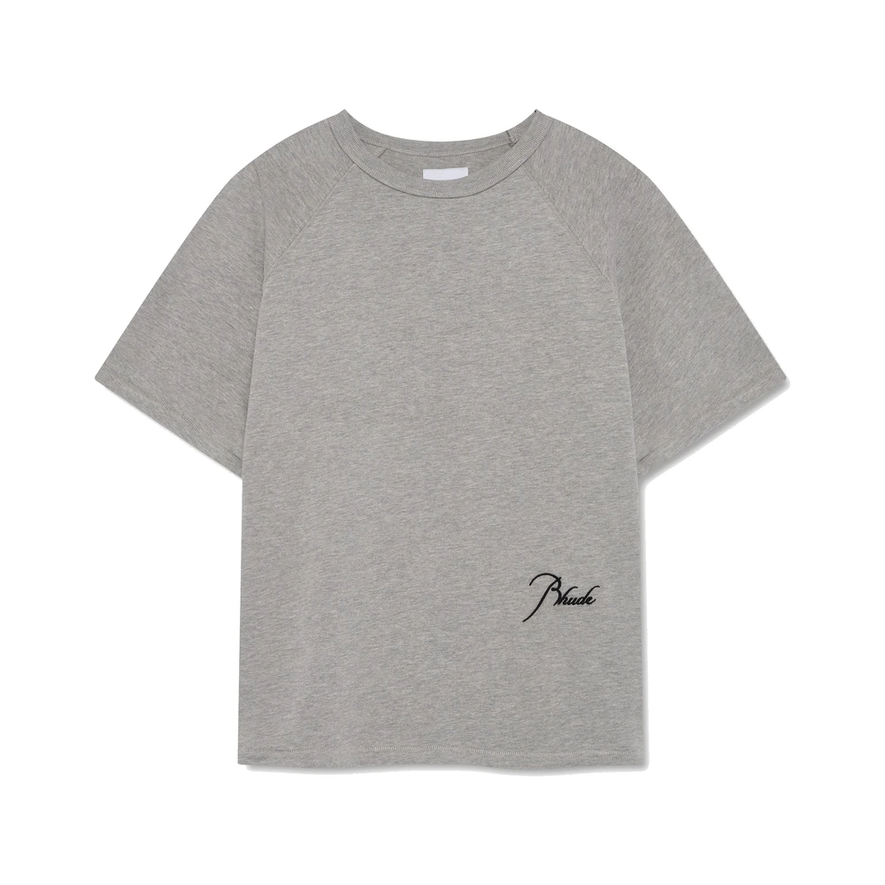 Rhude Classique Raglan Tee Heather Grey (RHSS26TT01829-HGB)