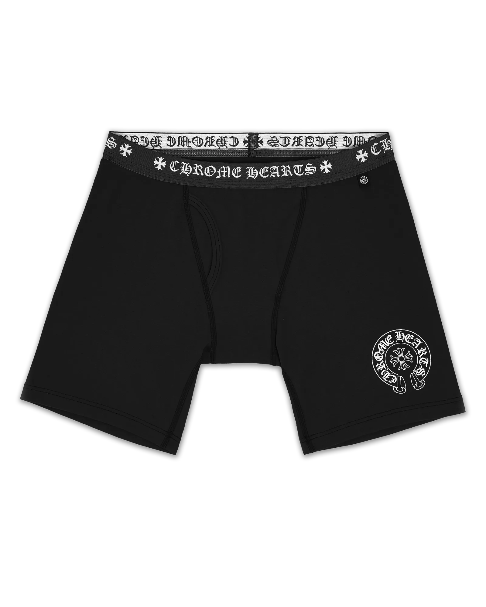 Chrome Hearts Long Boxer Brief Black / White
