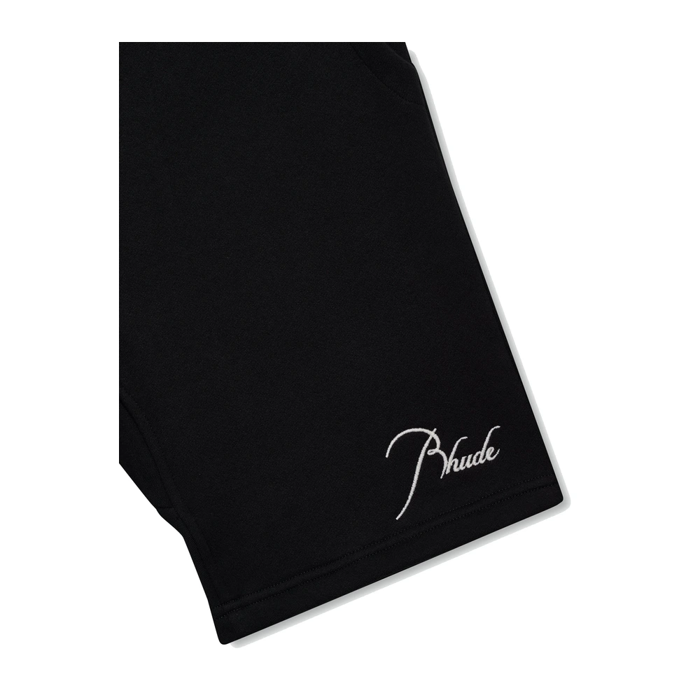 Rhude Classique Sweat Shorts Black / White (RHSS26SH03012-BKW)