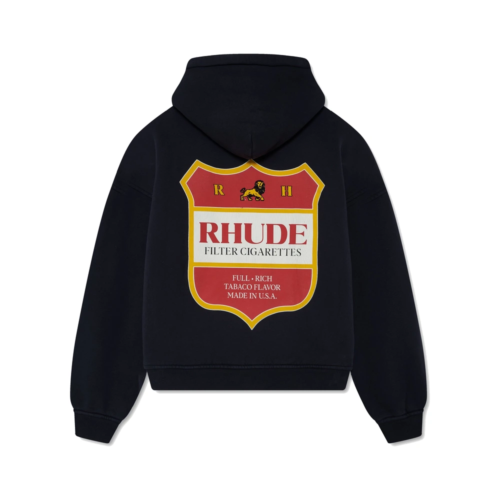 Rhude Filtaro Crest Zip-Up Hoodie Vintage Black / Blue / Red