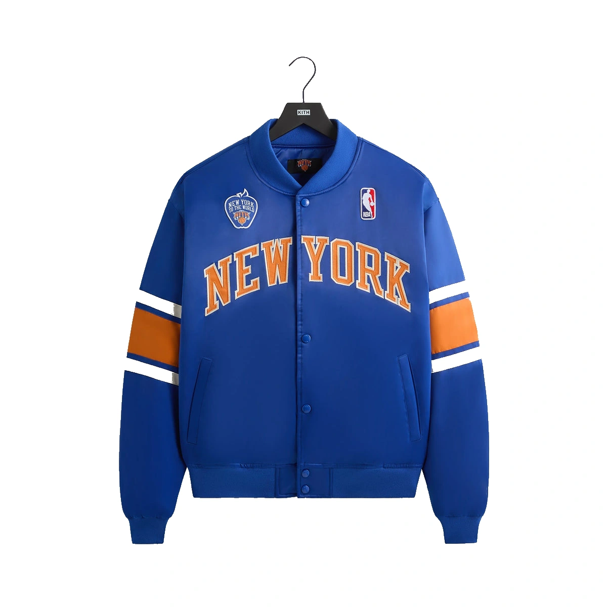 Kith for the New York Knicks Patrick Ewing Classic Satin Bomber Jacket Current