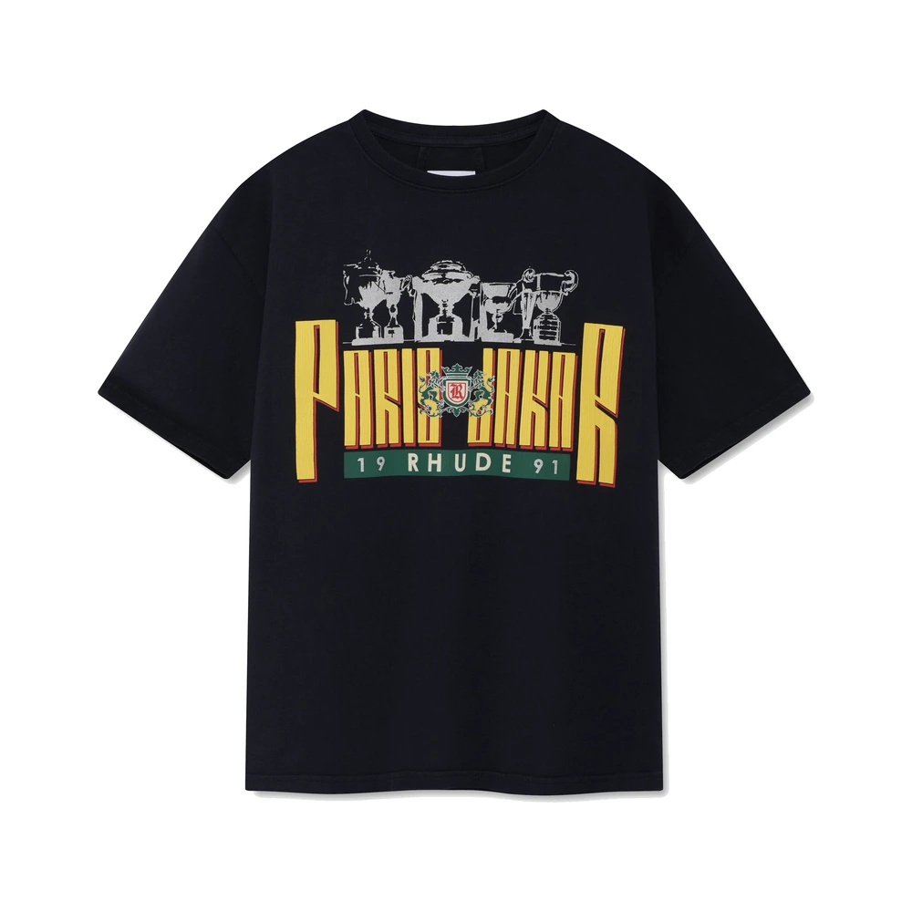 Rhude Trofeo Tee Vintage Black / Yellow / Green