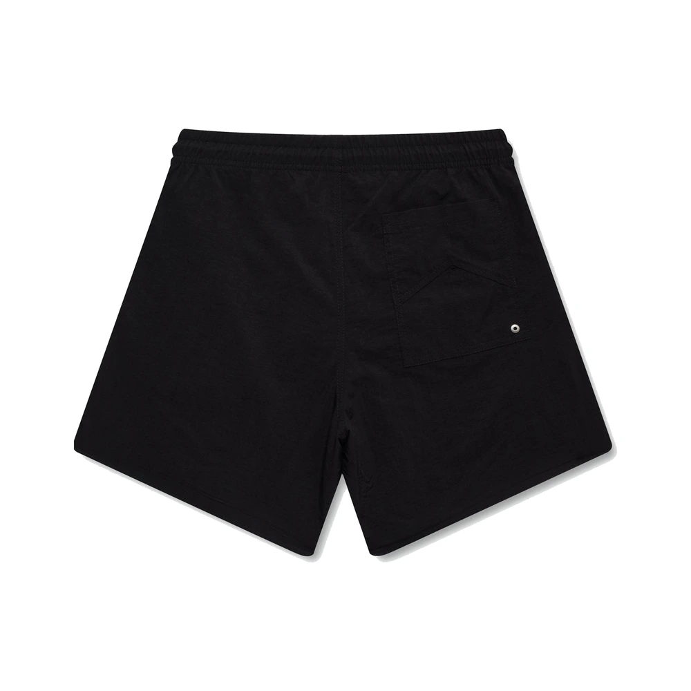 Rhude Logo Swim Trunks Black / White