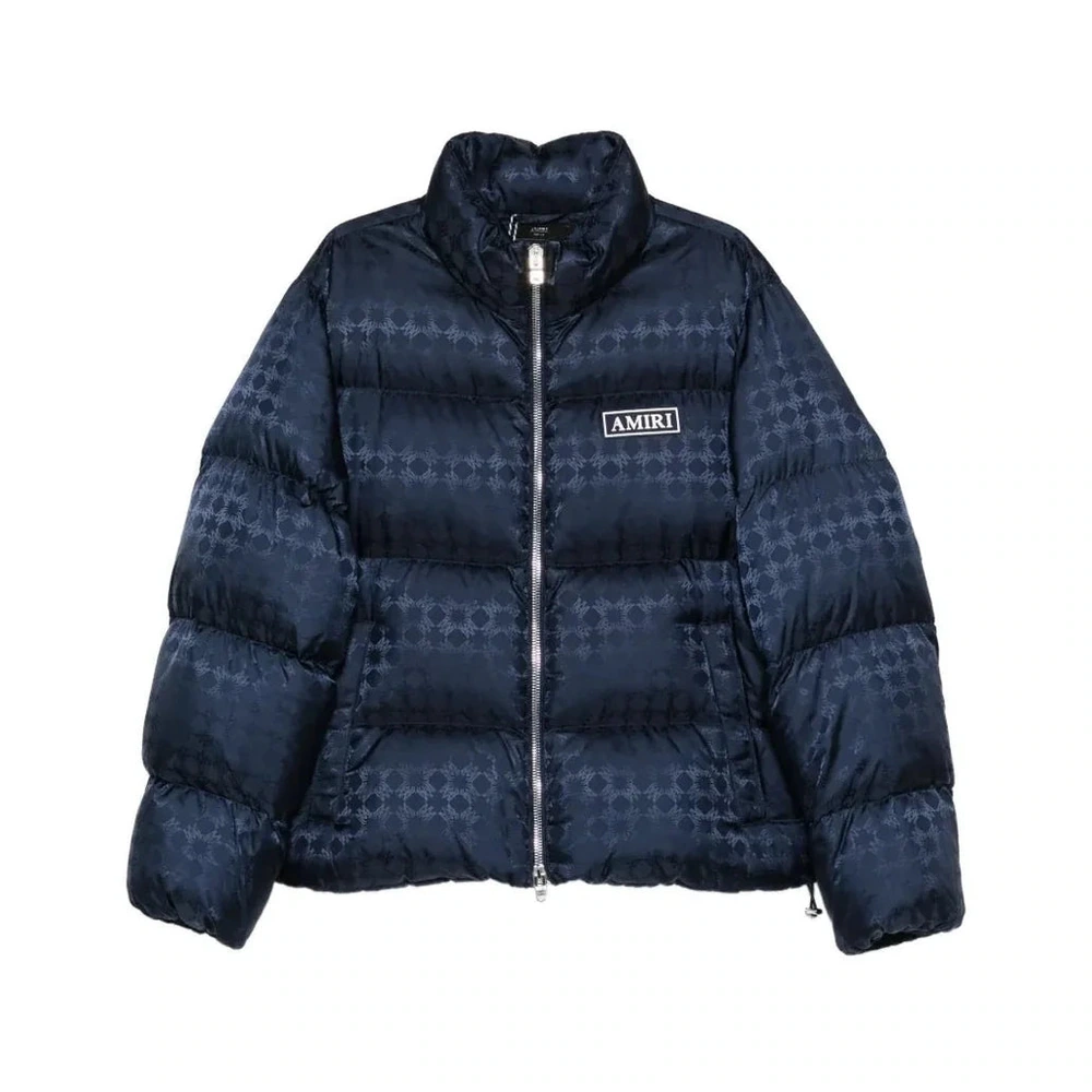 Amiri MA Quad Jacquard Puffer Jacket Navy