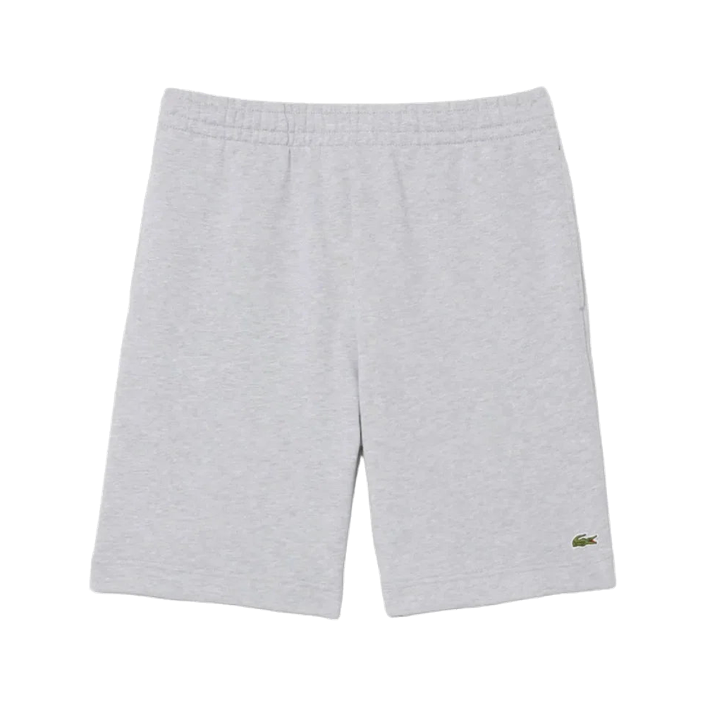 Lacoste Regular Fit Fleece Shorts Grey Chine