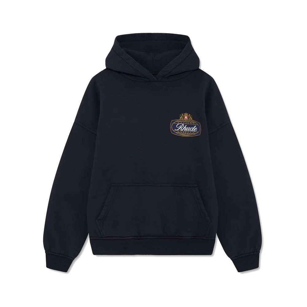 Rhude Safari Crest Hoodie Vintage Black