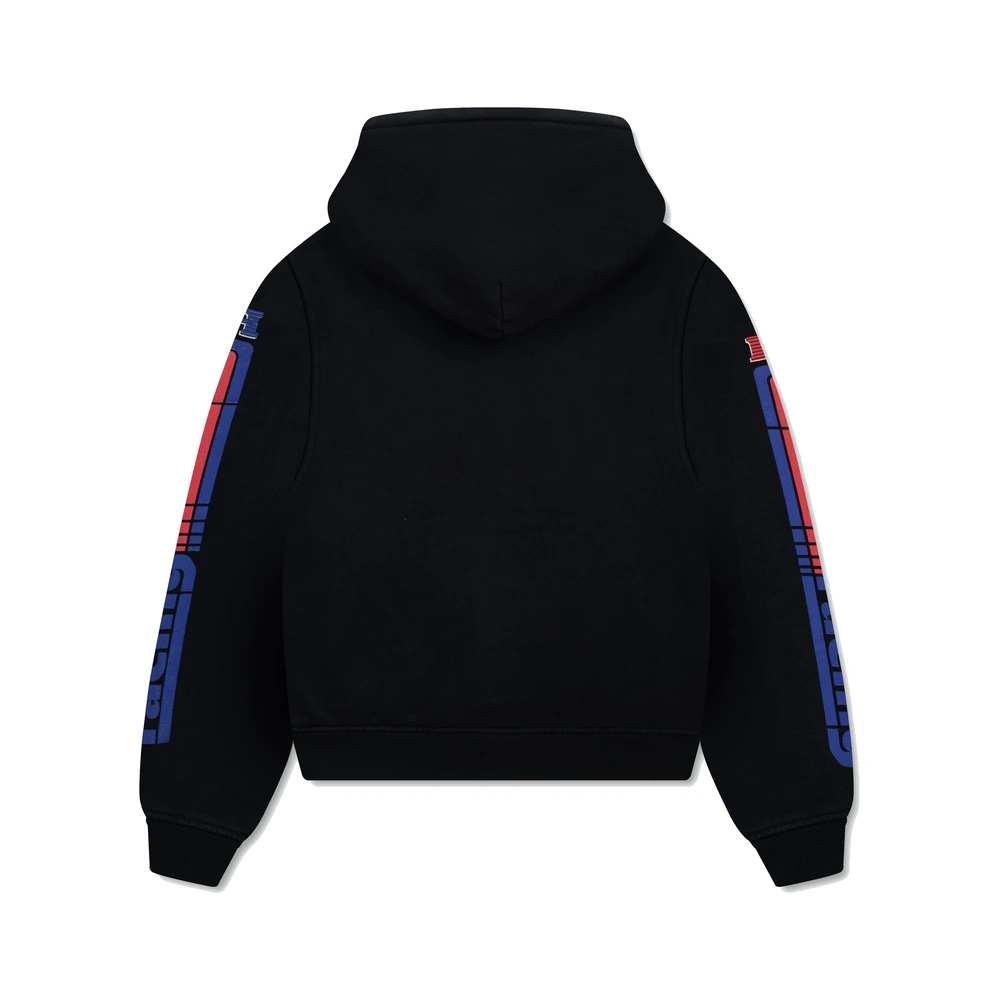 Rhude Split Petrol Logo Hoodie Vintage Black