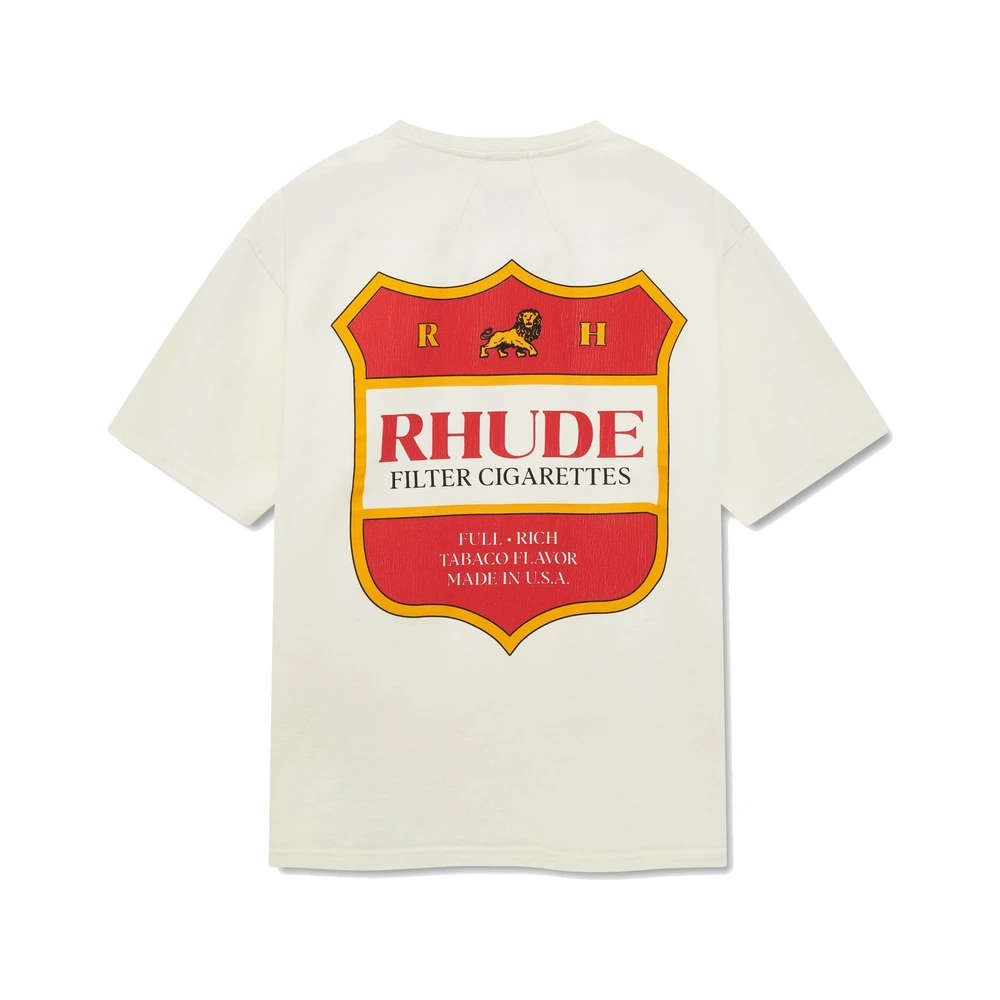 Rhude Filtaro Crest Tee Vintage White / Red / Yellow