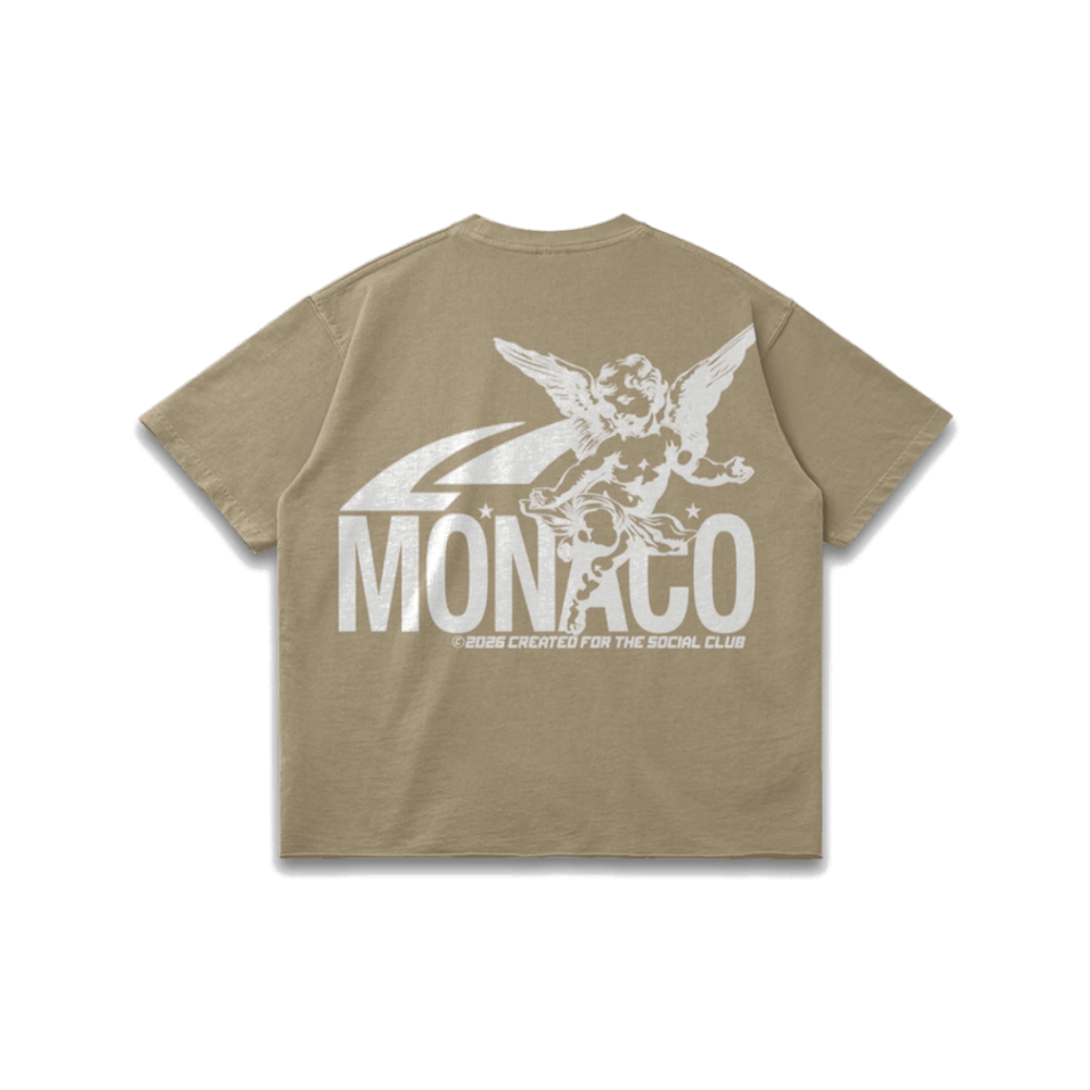 Monaco Social Club The Saint Tee Khaki