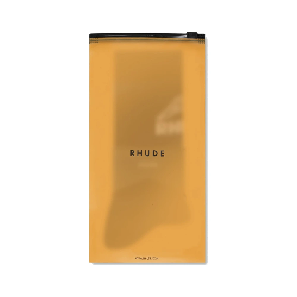 Rhude Footy Logo Sock Black / White