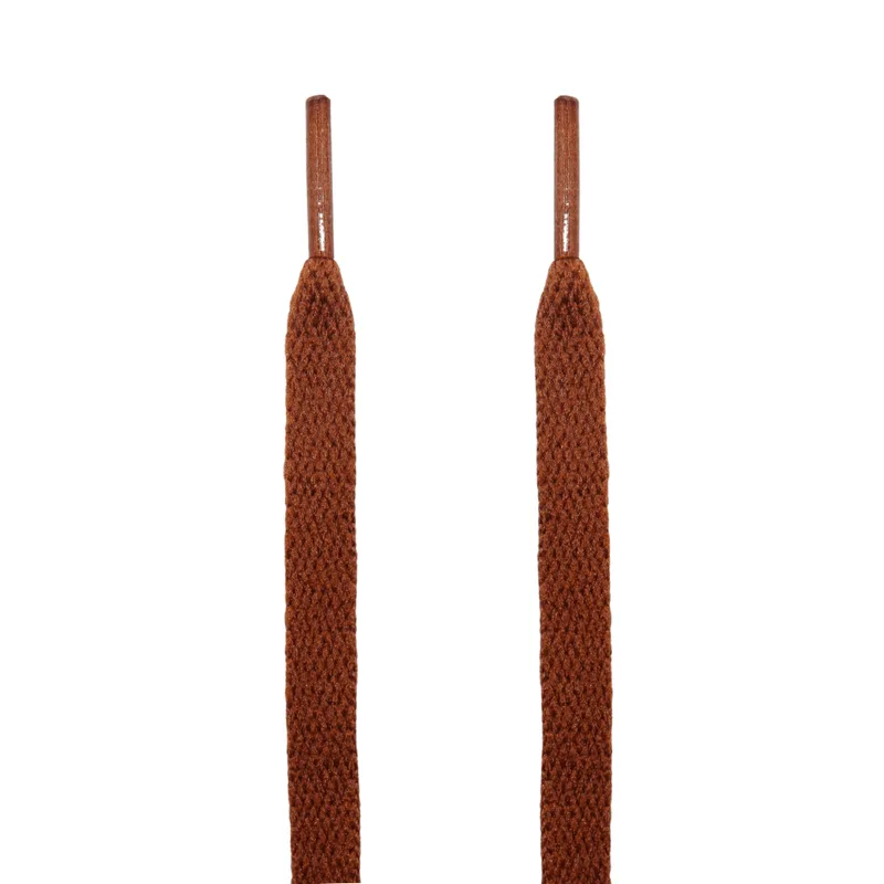 Kulture Klash Mocha Brown Jordan Flat Shoelaces