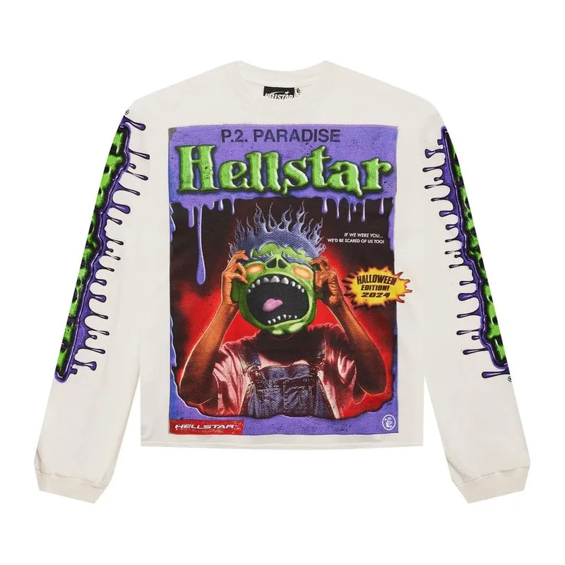 Hellstar Horror Book Long-Sleeve 'White'