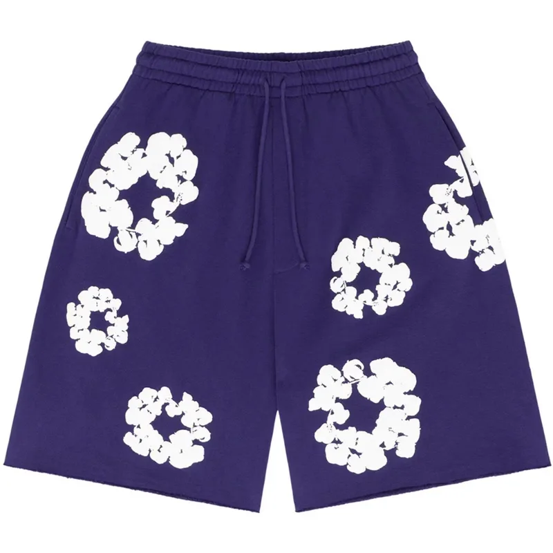 Denim Tears The Cotton Wreath Shorts Purple