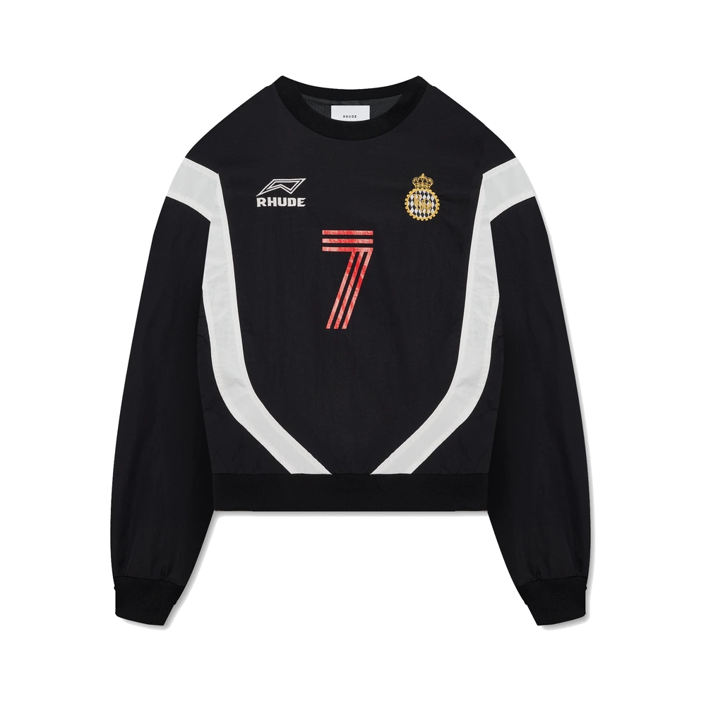 Rhude Lago Soccer Crewneck Vintage Black