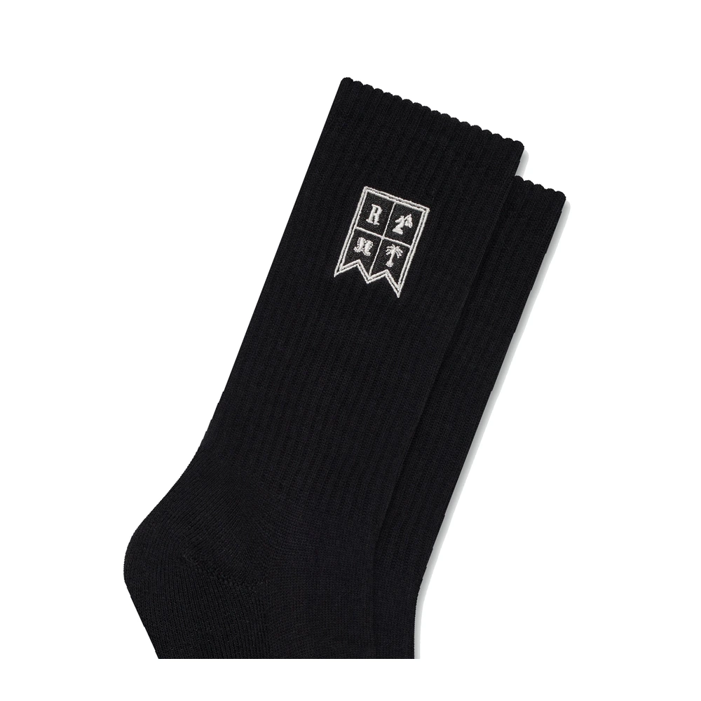 Rhude Harbor Crest Sock Black / White