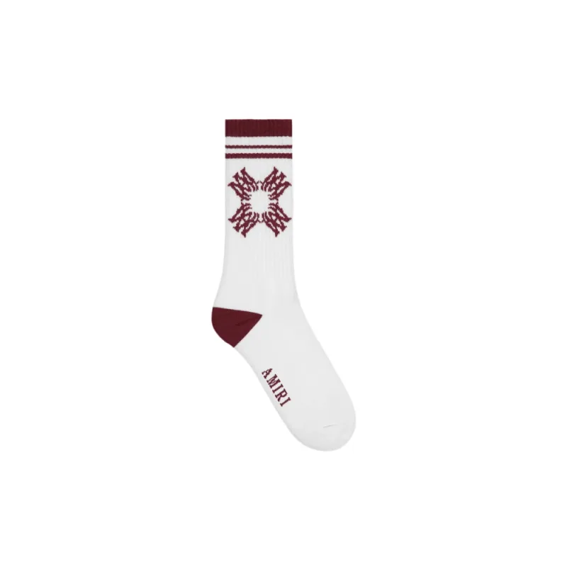 Amiri MA Quad Socks Deep Red