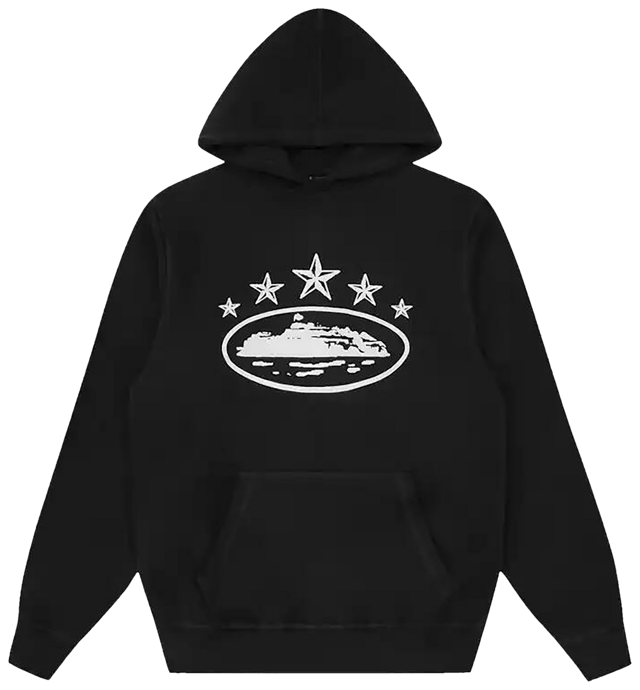 Corteiz 5 Starz Alcatraz Hoodie Black