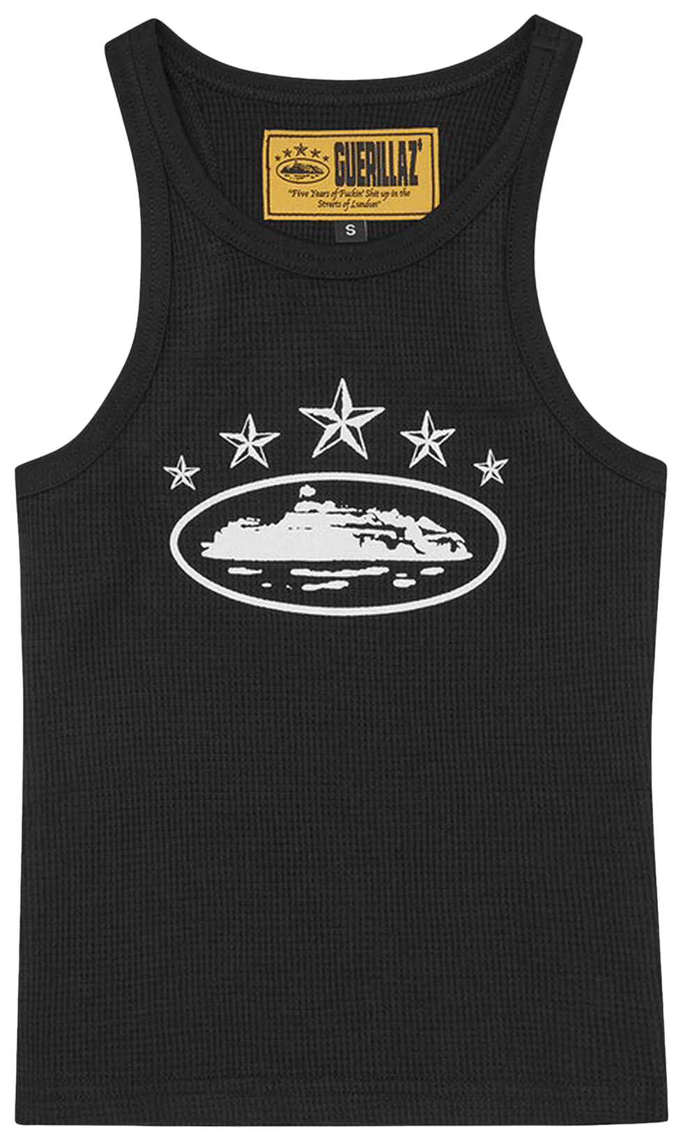 Corteiz 5 Starz Alcatraz Tank Top Black