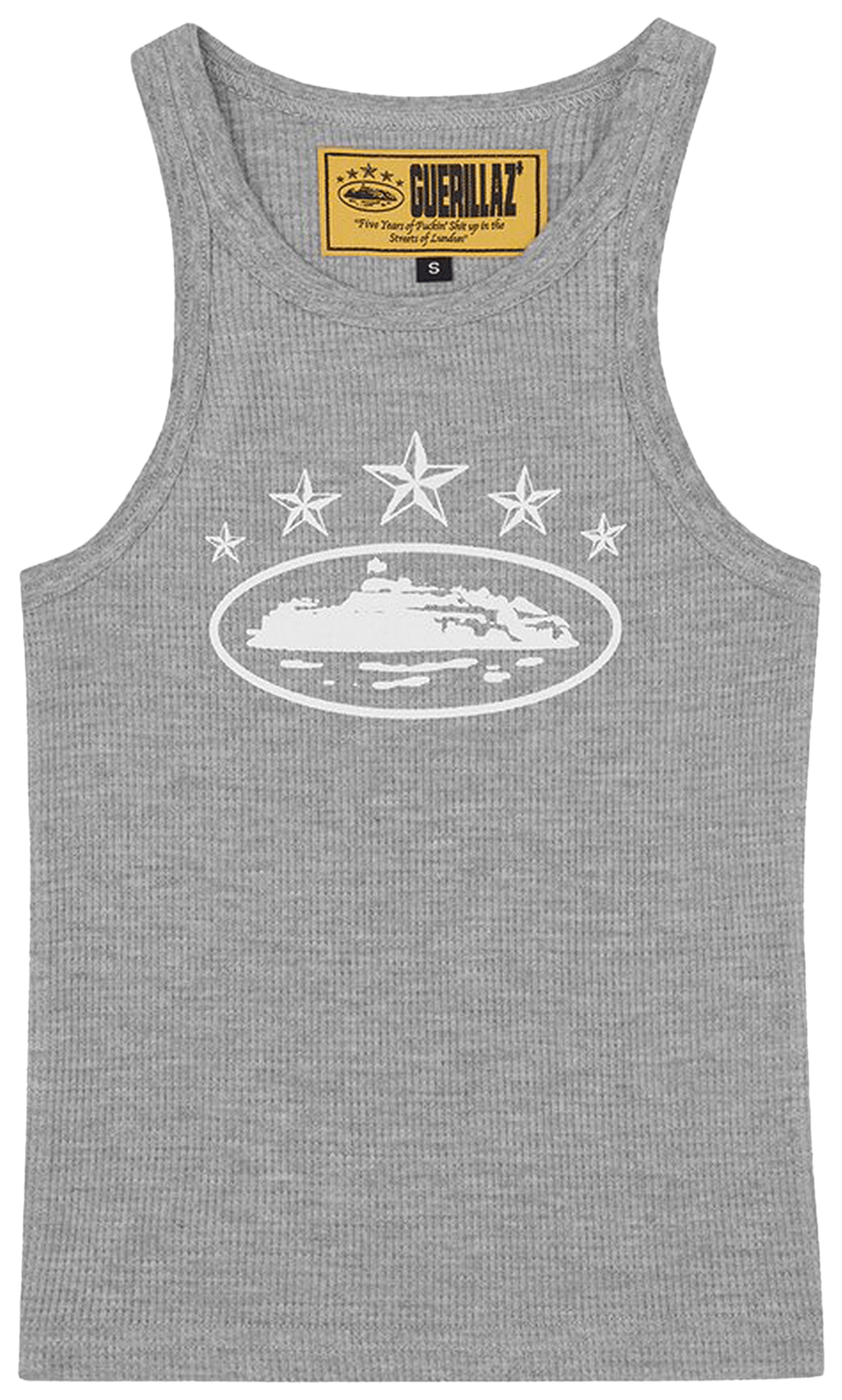 Corteiz 5 Starz Alcatraz Tank Top Grey
