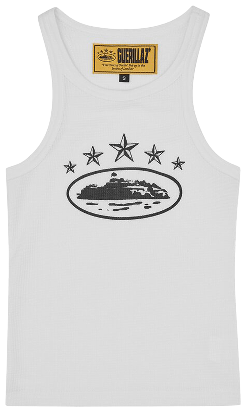 Corteiz 5 Starz Alcatraz Tank Top White