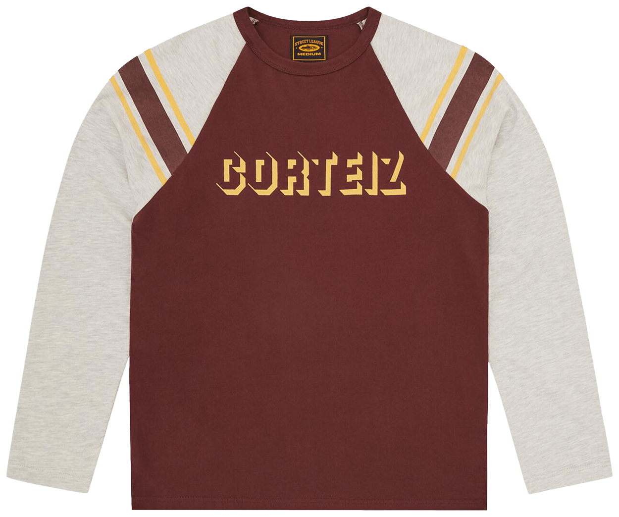 Corteiz 97 Heavyweight Raglan Long-Sleeve Burgundy