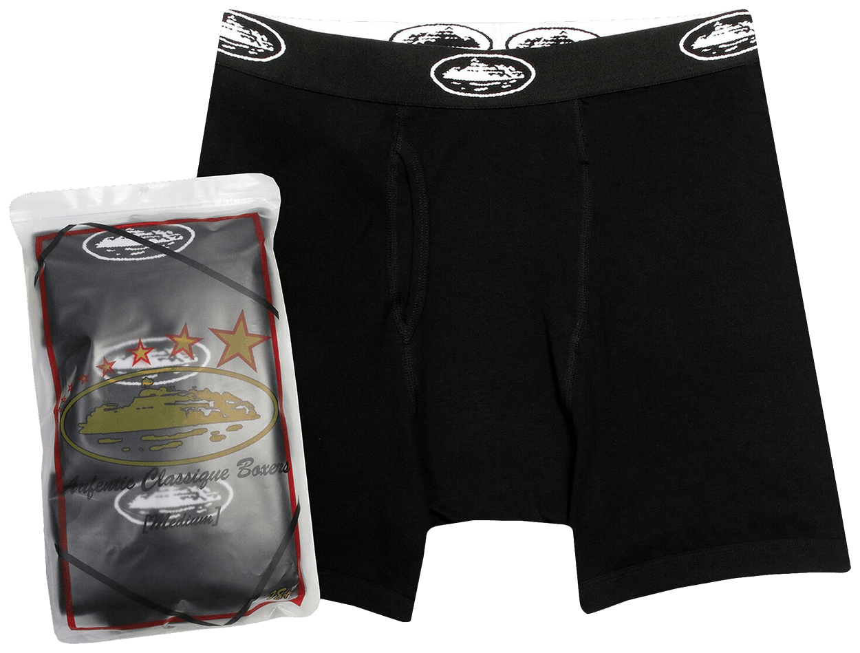 Corteiz Alcatraz Boxers (3 Pack) Black