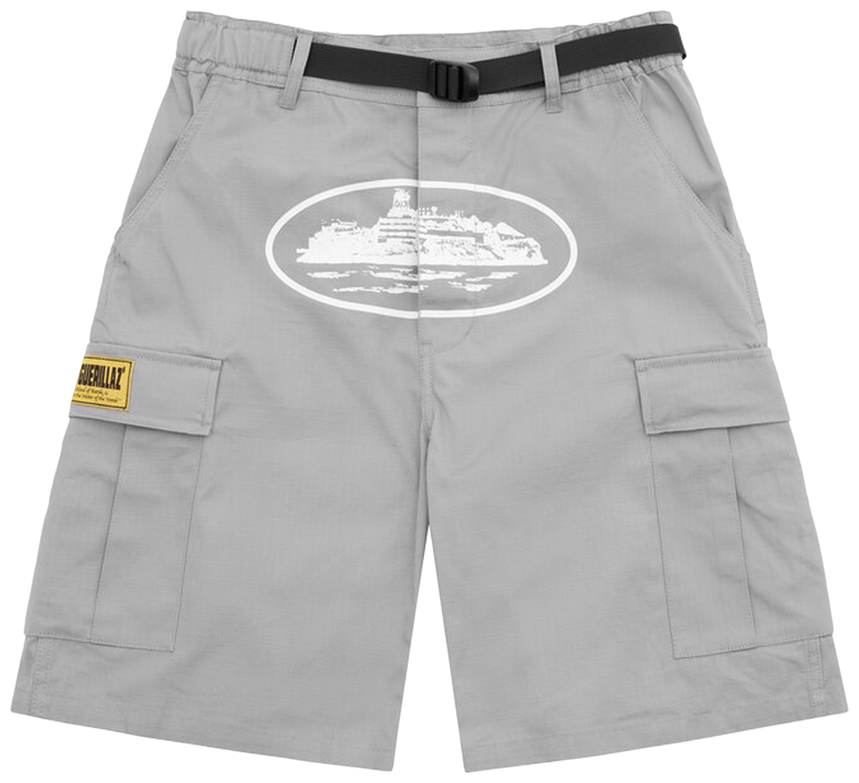 Corteiz Alcatraz Cargo Shorts Grey
