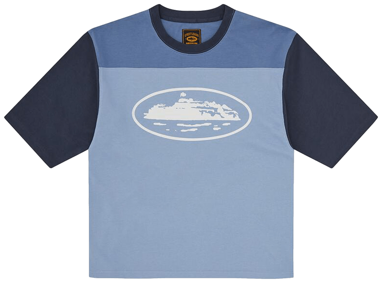 Corteiz Alcatraz Heavyweight Varsity Jersey Blue