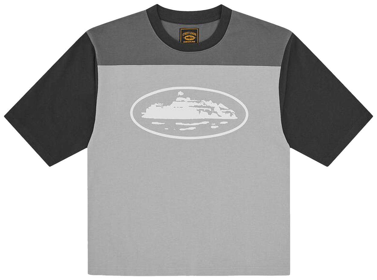 Corteiz Alcatraz Heavyweight Varsity Jersey Grey