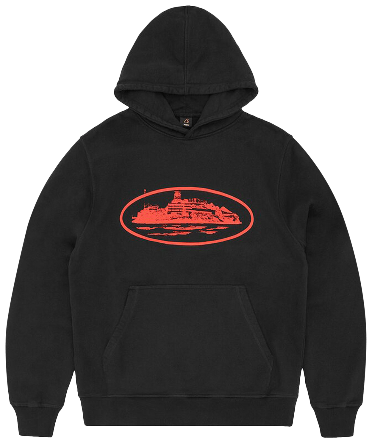 Corteiz Alcatraz Hoodie V2 Black/Red