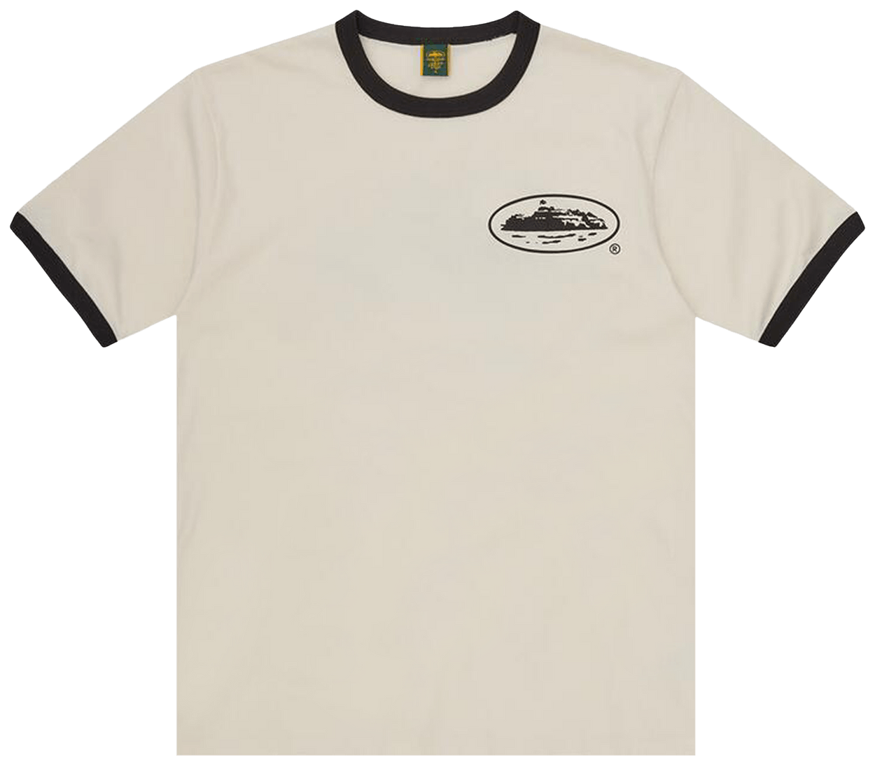 Corteiz Alcatraz Ringer Tee Off White