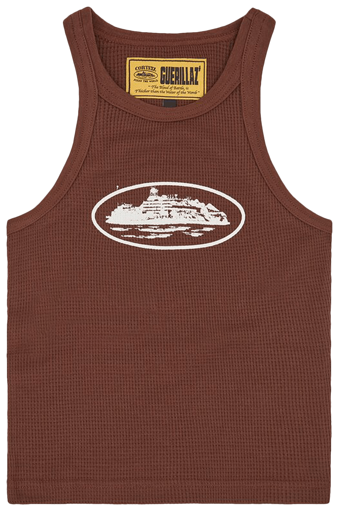 Corteiz Alcatraz Tank Top Brown