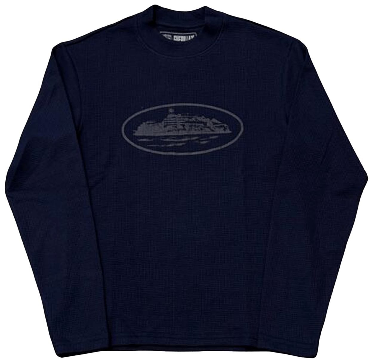 Corteiz Alcatraz Waffle Long-Sleeve Navy