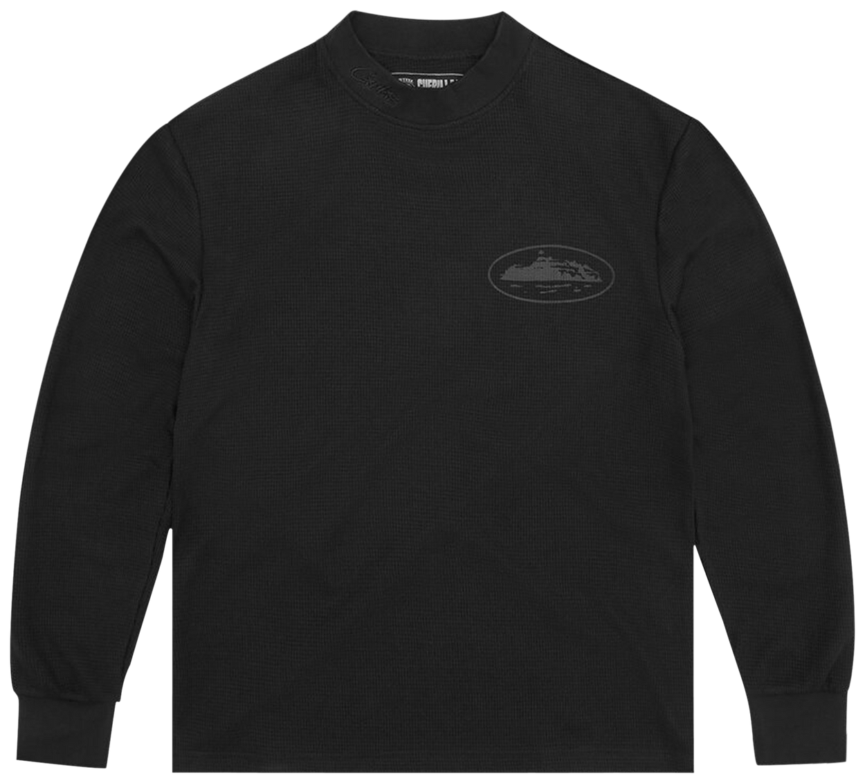 Corteiz Alcatraz Waffle Long-Sleeve Triple Black