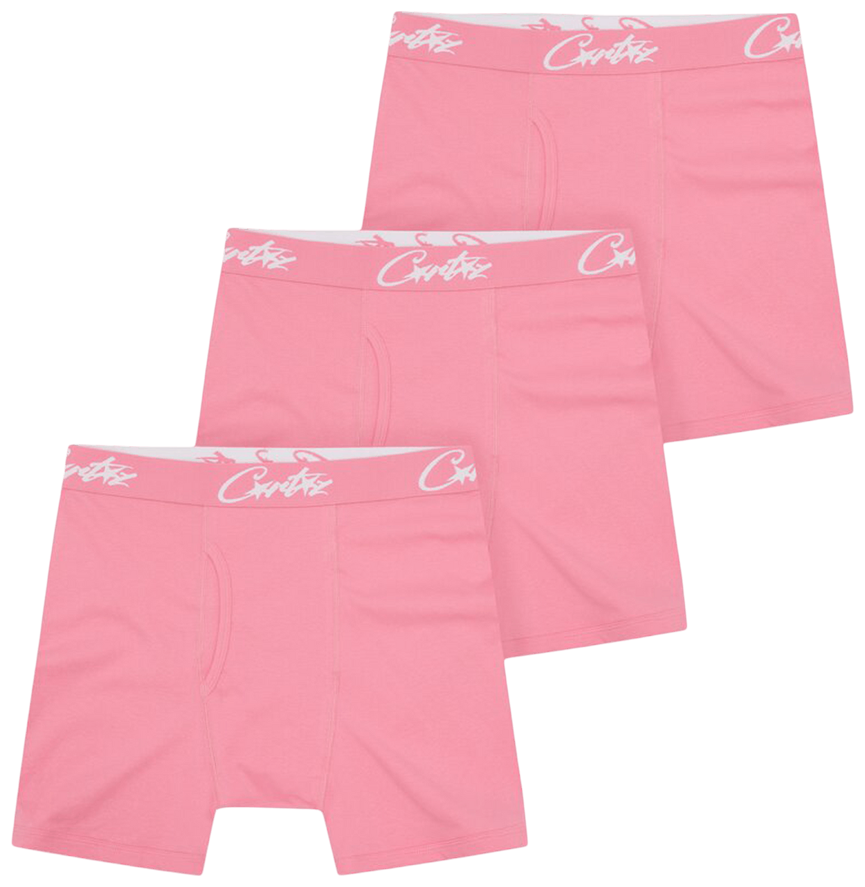 Corteiz Allstarz Boxers (3 Pack) Pink