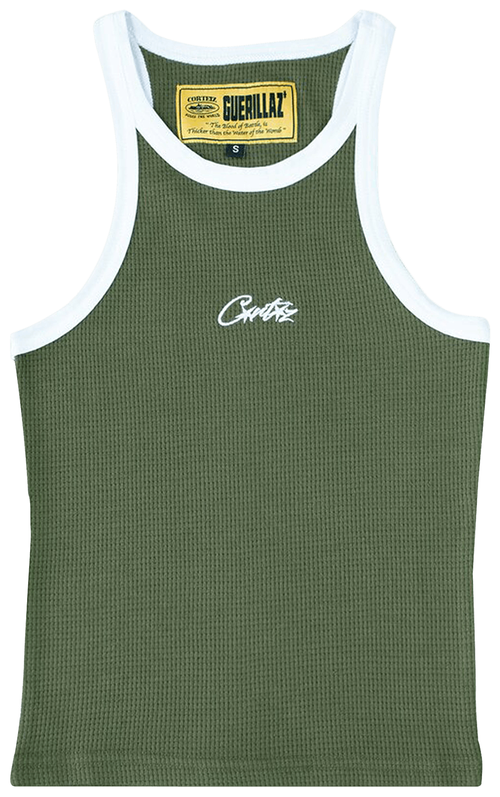Corteiz Allstarz Contrast Tank Top Khaki