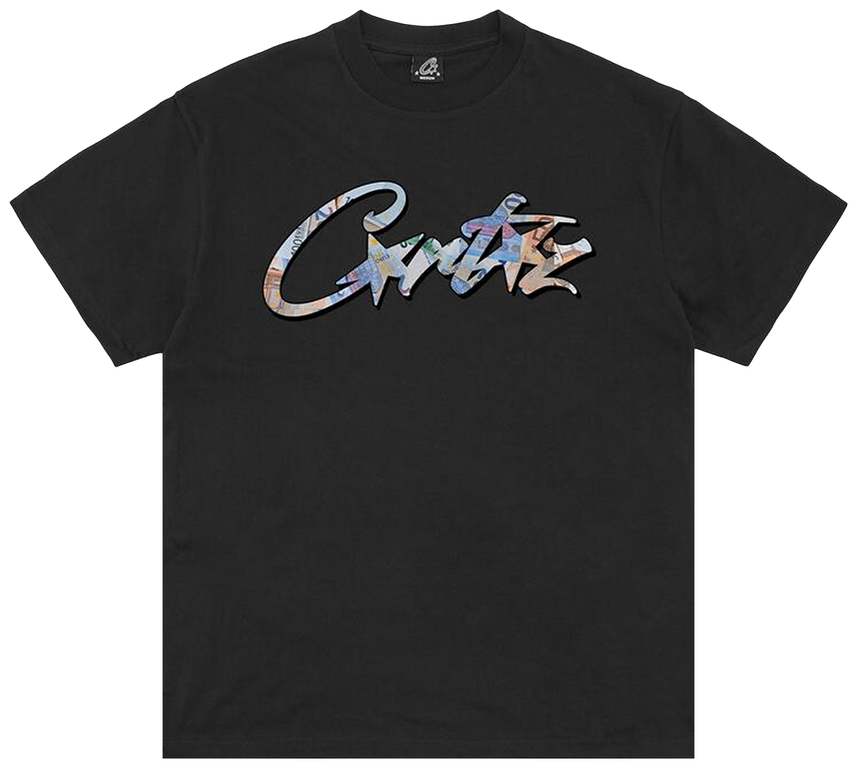 Corteiz Allstarz Euros Tee New Blank Black