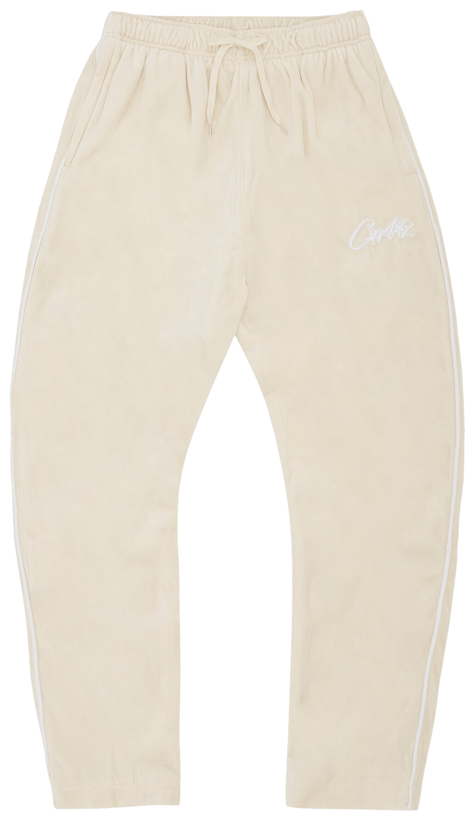 Corteiz Allstarz VVS Velour Bottoms Vanilla
