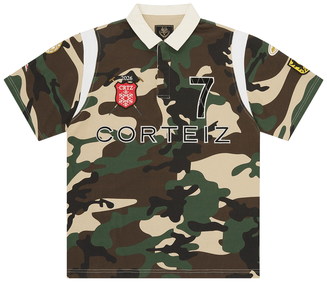 Corteiz Alpine Polo Shirt Bach Camo