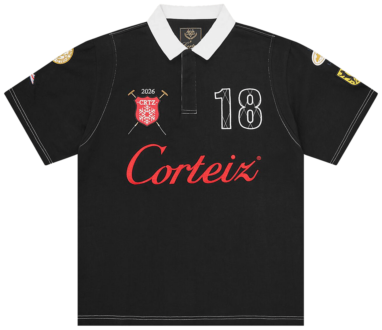 Corteiz Alpine Polo Shirt Classique Black